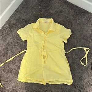 Pink Lily Yellow Jumpsuit